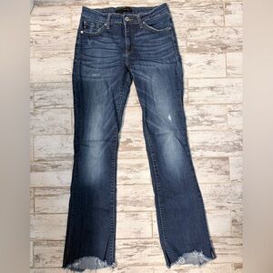 KanCan Dark Blue Straight Leg Jeans size 3/25